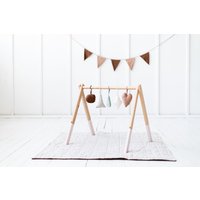 Leinen Baby Zweiseitig Spielmatte. Babyspielteppich. Steppdecke Aus Leinen. Boden Gepolsterte Teppichmatratze Für Jungen Oder Mädchen von LinenDi