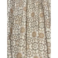 Leinenvorhänge | Beige Braune Vorhänge Florale Boho Gardinen Gardinenplatten Gefütterte Mandala von LinenFabrik