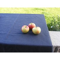 Dunkelgrau Leinen Tischdecke Mitreed Corners von LinenFog