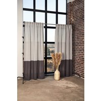 Leinen Color Block Panels Halbtransparente Stabvorhänge | 2Er-Set von LinenHandmadeStudio