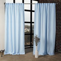 Set Aus 2 Leinenvorhangpaneelen, Stabtaschenvorhänge, Multifunktionale Überschriftenvorhänge, Halbtransparente Leinenvorhänge, Handgefertigte Set Aus 2 Leinenvorhangpaneelen, Stabtaschenvorhänge, Multifunktionale Überschriftenvorhänge, Halbtransparente Leinenvorhänge, Handgefertigte von LinenHandmadeStudio