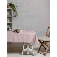 Leinen Tischdecke-Tischdecke-Tischwäsche-Dusty Rosa Tischdecke-Speise Tischdecke - Breite 55"(140 cm X Länge Nach Maß von LinenHomeDecor