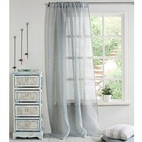 Leinen Vorhang-Gardine Grau Blau Vorhang-Leinen Sheer Panel- Drapies-Fenster Behandlung- Stange Tasche- 4 "'(10cm - Breite 67 "' | 170cm X Länge von LinenHomeDecor