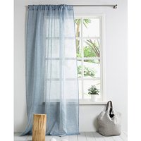 Leinen Vorhang-Gardine-Leinen Vorhang in Blau - Fenster Panel-Leinen Drapieren Stangentasche - 4''(10 cm - Breite 67''(170 cm X Cust. Länge von LinenHomeDecor