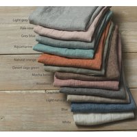 16, 5''x16, 5''(42 X 42 cm Set Von 4-6-8-10 Servietten Aus Gewaschenem Leinen. Hochzeit Servietten. Exclusive Gewaschene Leinenservietten von LinenHomeDecor