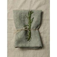 Leinen-Servietten Aus Gewaschenem Leinen in Weißer Farbe 42 X cm | 42 cm Im Set 4-6-8-10 Hochzeit Servietten. Exclusive Gewaschene Leinenservietten von LinenHomeDecor