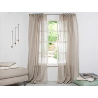 Leinenvorhänge - Vorhänge-Leinenplatten -Schiere Ein Paar Leinenplatten Mit Stangentasche Breite 67 "'(170xcust.länge von LinenHomeDecor