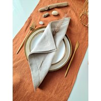 Leinen-Serviette Mit Perfekter Gehrungsecke - Leinen-Hochzeits-Servietten Servietten Für Hochzeit von LinenHomeStudio