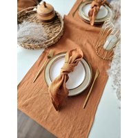 Zimt Servietten Für Die Hochzeit. Rustikale Tischwäsche Zimt Servietten Für Die Hochzeit. Rustikale Tischwäsche von LinenHomeStudio