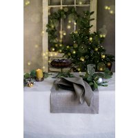 Silber Dinner Tischsets Metallic Tisch Dekor Sparkly Tan Gedeck Leinenmatten Set Von 2 4 6 8 10 12 Natürliche Weihnachtsfeier von LinenLifeIdeas