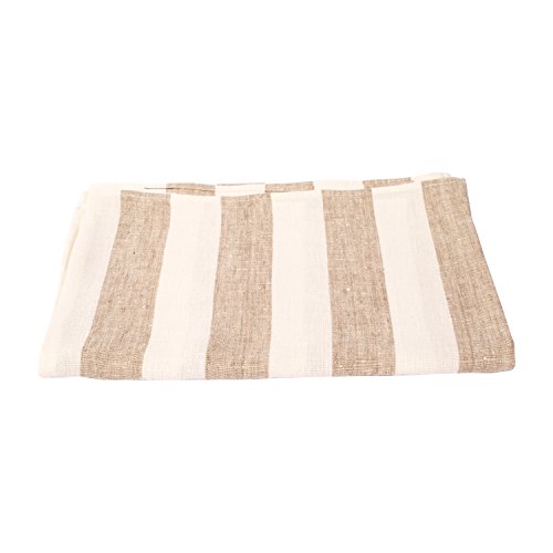 LinenMe 65 x 135 cm Badetuch Grau Leinen Philippe 0154202 von LinenMe
