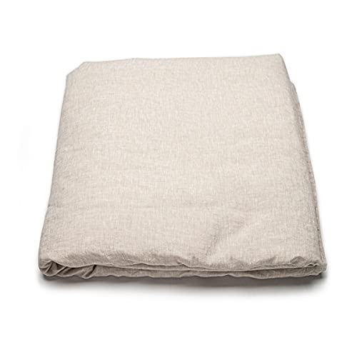 LinenMe Bettbezug 200 x 200 aus 100% Leinen - Deckenbezug, Bettdeckenbezug, Gewaschene Leinen Bettwäsche 200x200 cm - Natural von LinenMe