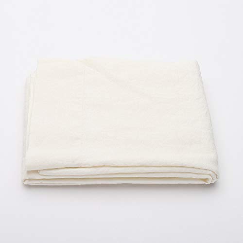 LinenMe Leinen Bettwäsche Aus Weiß 230x275 cm - Bettlaken ohne Gummizug - Leintuch 100% Leinen, Hergestellt in Litauen von LinenMe