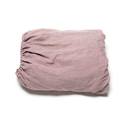 LinenMe Gewaschene Spannbettlaken 160x200cm, 100% Leinen - Bettwäsche Bettlaken mit Gummizug - Spannbetttuch, Fitted Sheet 160x200 - STAUBIGE Rose LinenMe Gewaschene Spannbettlaken 160x200cm, 100% Leinen - Bettwäsche Bettlaken mit Gummizug - Spannbetttuch, Fitted Sheet 160x200 - STAUBIGE Rose von LinenMe