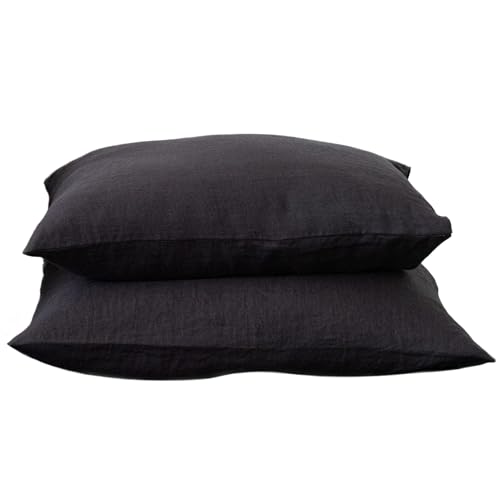 LinenMe Kissenbezug 50x60 Leinen 2er Set - Luxuriöse Kopfkissenbezug 100% Leinen - Gewaschene Leinen Bettwäsche Antiallergische - Pillow Case von LinenMe