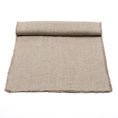 LinenMe Natural Tischläufer Leinen Rustic, 45 x 250 cm von LinenMe