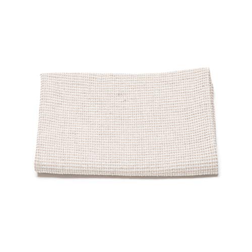 LinenMe Waffelpique Handtuch - Handtücher Natürliche Halbleinen 53% Leinen 47% Baumwolle - Saunahandtuch Damen und Herren - Badetuch, Duschtuch, Saunatuch - Natur Beige, 65x130 cm von LinenMe