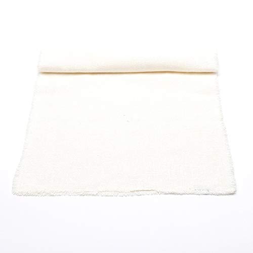 LinenMe Weiß Tischläufer Leinen Rustic 45x229cm, Hergestellt in der EU von LinenMe