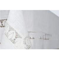 100 % Leinen Tischdecke Flachs Weiss, Öko Tischplatte, Leinen-Tisch Decken 100 % Leinen Tischdecke Flachs Weiss, Öko Tischplatte, Leinen-Tisch Decken von LinenStory