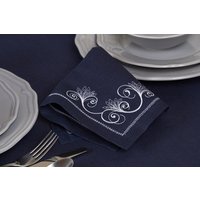 Leinen/Baumwolle 4 Servietten, Leinen Blau Tischdekoration, Esstisch Weihnachtsgeschenk Leinen/Baumwolle 4 Servietten, Leinen Blau Tischdekoration, Esstisch Weihnachtsgeschenk von LinenStory