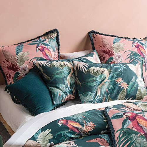 Linen House Fernanda Kissenbezug-Set, Mehrfarbig, 50 x 75cm von Linen House