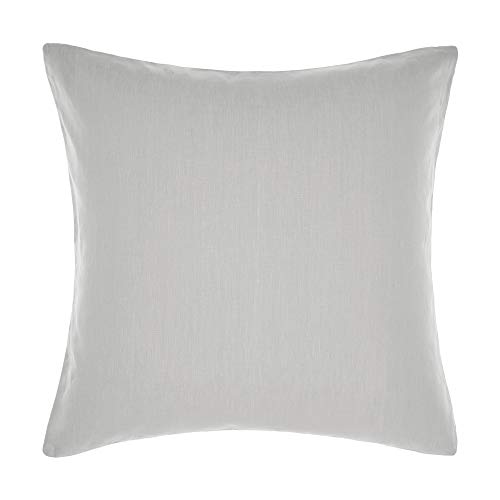 Linen House LH Nimes Cont P/CASE Pale Grey, Leinen, Blassgrau, 65x65cm von Linen House