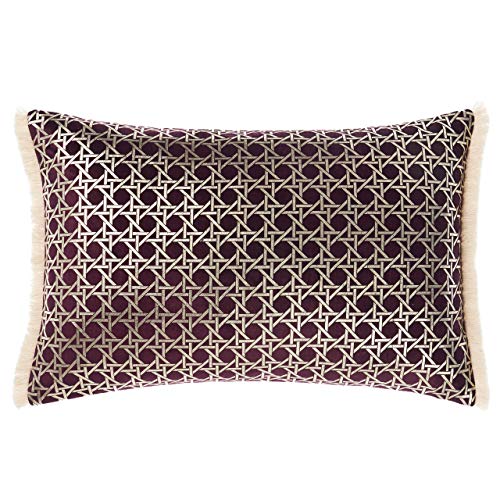 Linen House Taira Kissen mit Polyester-Füllung, Mehrfarbig, 40 x 60cm von Linen House