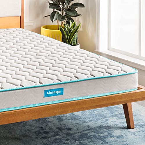 Linenspa, Polyester-Matratze, Federkern-Füllung, 15 cm, Kingsize (150 x 200 cm) von Linenspa