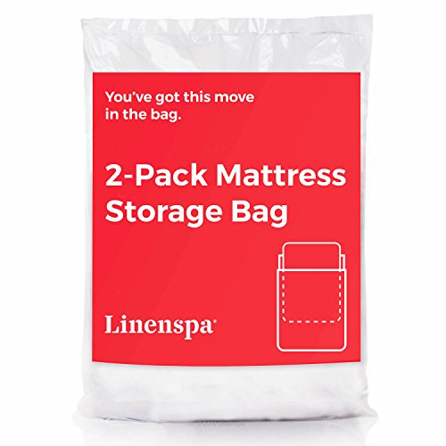 Linenspa Matratzentasche - 2 Pack King/Cal King Matratzentasche für Umzug und Lagerung - Matratzenschutz - King/Cal King Matratze Aufbewahrungstasche - Matratzenaufbewahrungstasche King/Cal King von Linenspa