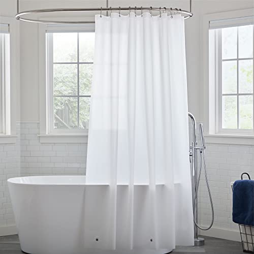 Linenspa Matte 8G Heavy Duty Shower Curtain Liner - PEVA Waterproof Vinyl - 72 x 72 Inch Shower Liner - Dorm Room Essentials von Linenspa