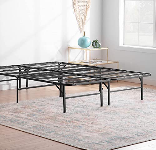 Linenspa Metallbett mit Lattenrost – Klappbett – 33 cm Stauraum unter Bettgestell – Montage in 5 Minuten – Bett 150x200 cm von Linenspa
