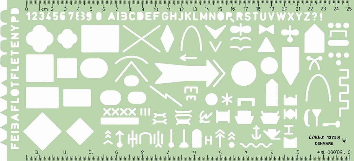 Linex Zeichenschablone Zeichenschablone Taktische Militär-Symbole grün. Linex Zeichenschablone Zeichenschablone Taktische Militär-Symbole grün. von Linex