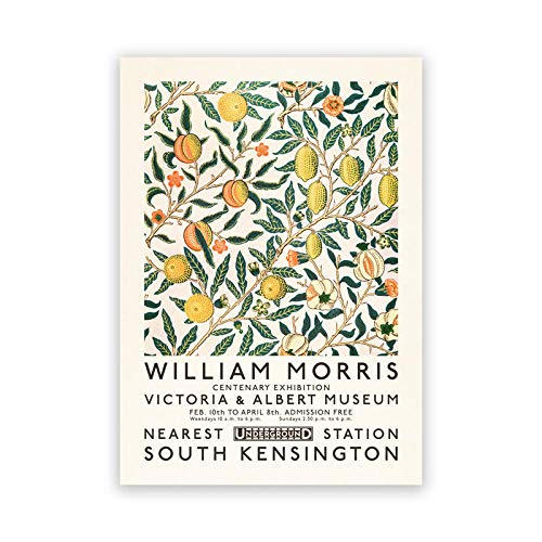 Bilder,Poster,Gemälde,William Morris Leinwanddruck Das Ausstellungsplakat des Victoria and Albert Museum Plakat Im Londoner Jugendstil Wanddekoration, Poster Art Deco,Wanddeko - 50X70Cm von Ling88