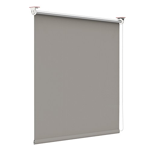 Verdunklungsrollo, Rollos für Fenster ohne Bohren 100x120cm(BxH) Verdunkelungsrollo Klemmfix ohne Bohren Verdunkelungsrollo klemmfix Thermo Rollo, Fensterrollo innen lichtundurchlässig von Linhu