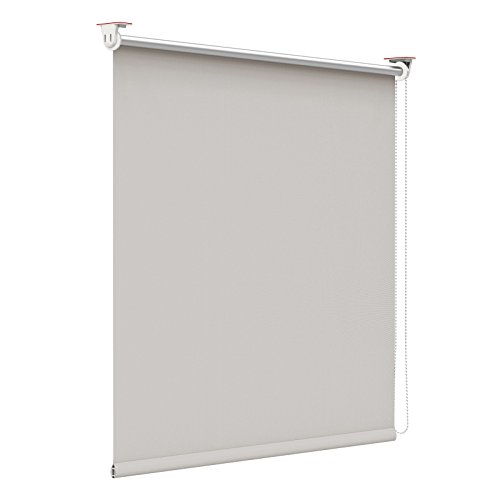 Verdunklungsrollo, Rollos für Fenster ohne Bohren 105x160cm(BxH) Verdunkelungsrollo Klemmfix ohne Bohren Verdunkelungsrollo klemmfix Thermo Rollo, Fensterrollo innen lichtundurchlässig von Linhu