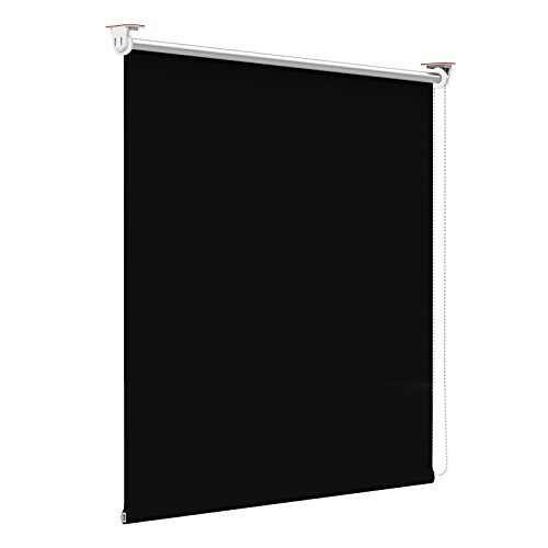 Verdunklungsrollo, Rollos für Fenster ohne Bohren 45x130cm(BxH) Verdunkelungsrollo Klemmfix ohne Bohren Verdunkelungsrollo klemmfix Thermo Rollo, Fensterrollo innen lichtundurchlässig von Linhu