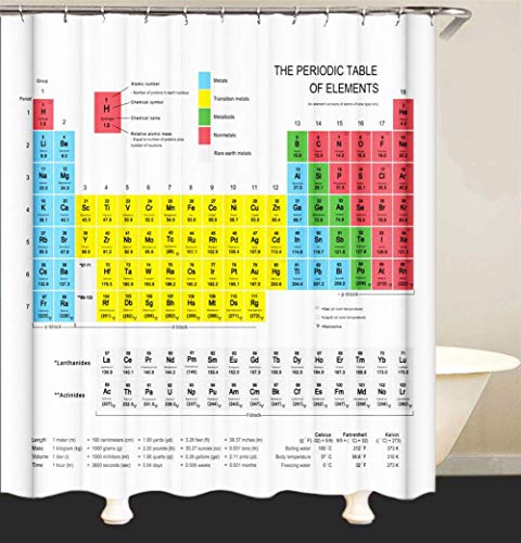 Linian Wasserdicht Duschvorhang Aus Polyester, Anti Schimmel und Waschbar Badvorhänge mit 12 Duschvorhang Ringe, 180x180cm von Linian