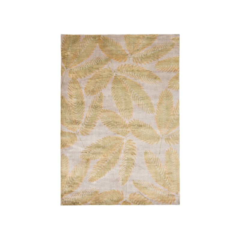 Linie Design - Ambrosia Teppich 140x200cm - senf/handgewebt/LxBxH 140x200x0,8cm von Linie Design