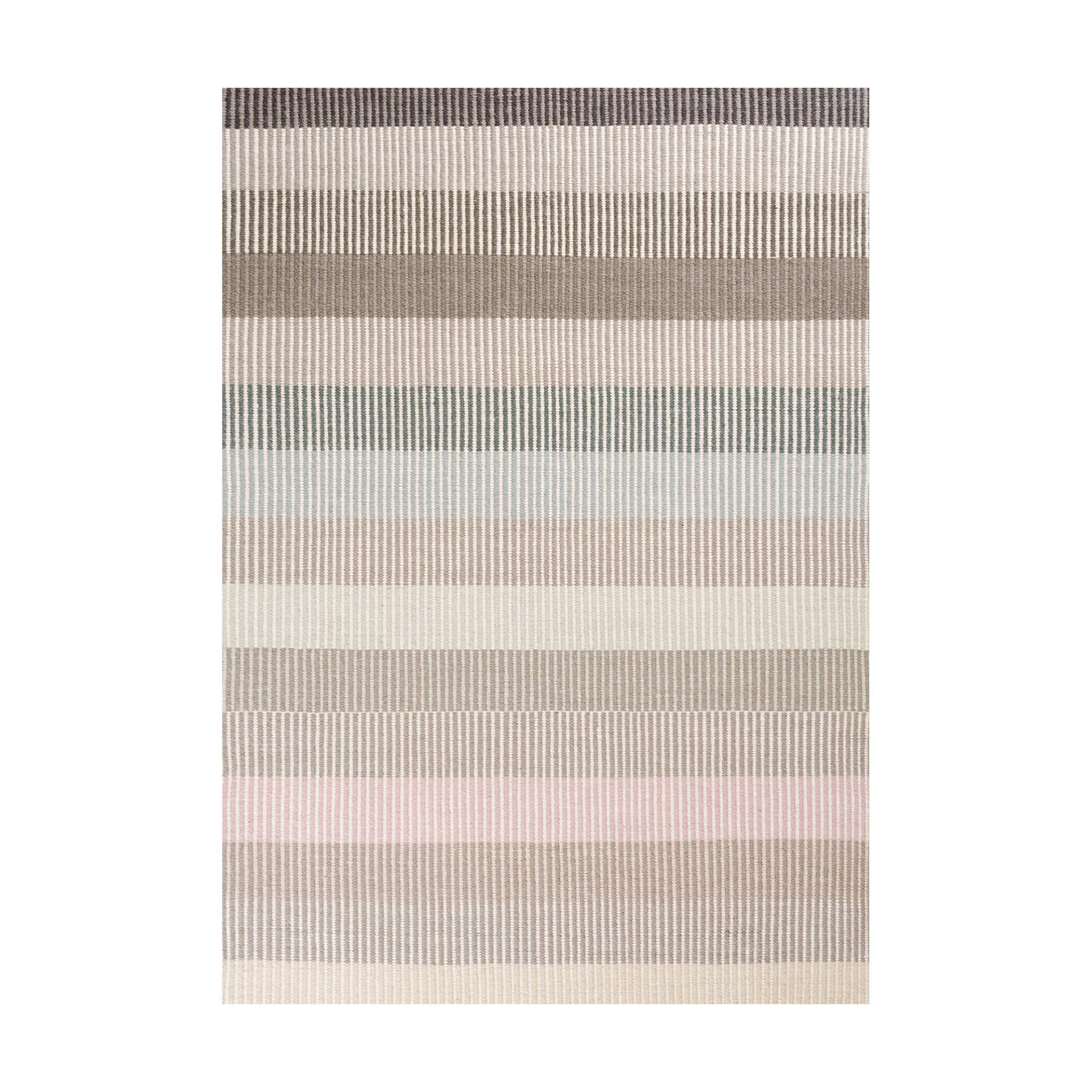 Linie Design - Devise Wollteppich 200x300cm - pastel/handgewebt/LxB 200x300cm von Linie Design