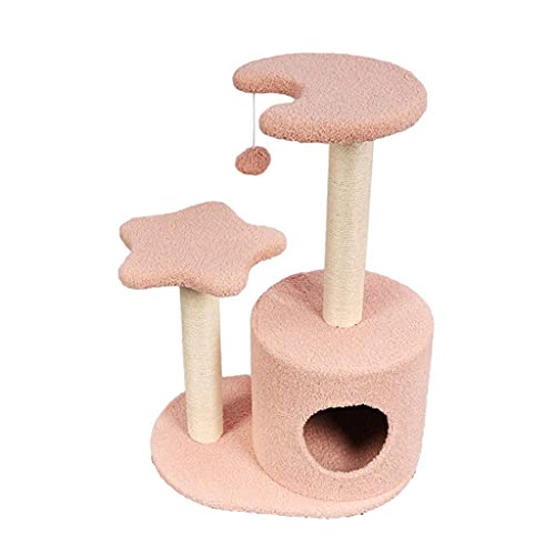 Linjolly Katzen Haus Haustier Kratzer Guard Board Leiter Catclimbing Rahmen Holz Neue Kätzchenbaum Four Seasons Universal (Color : A) von Linjolly