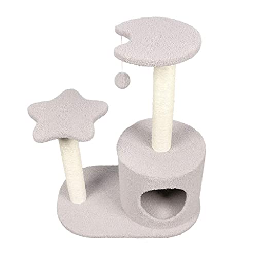 Linjolly Katzen Haus Haustier Kratzer Guard Board Leiter Catclimbing Rahmen Holz Neue Kätzchenbaum Four Seasons Universal (Color : B) von Linjolly