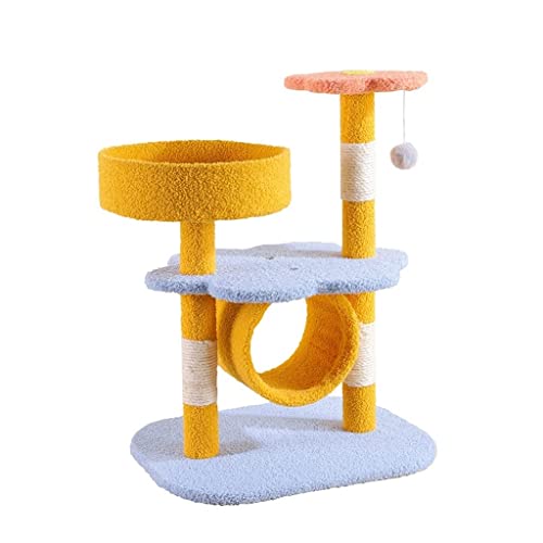 Linjolly Katzen Kletterrahmen Haustiere Haus Hängematte Katzen Klettermöbel Haustiere Haustiere Hängematte Katze Baum Turm Kratzer Home Möbel von Linjolly