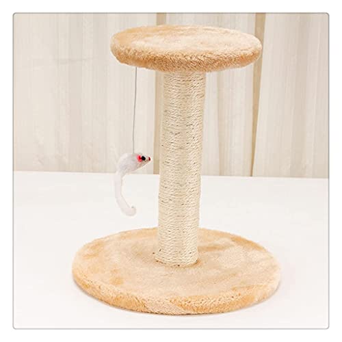 Linjolly Katzen Scratcher Katzen Möbel Sofa Protector Katzen Kletterrahmen Haustiere Kratzer Beitrag for Katzen Jump Sisal Tower Pet Kletterbaum (Color : Beige) von Linjolly