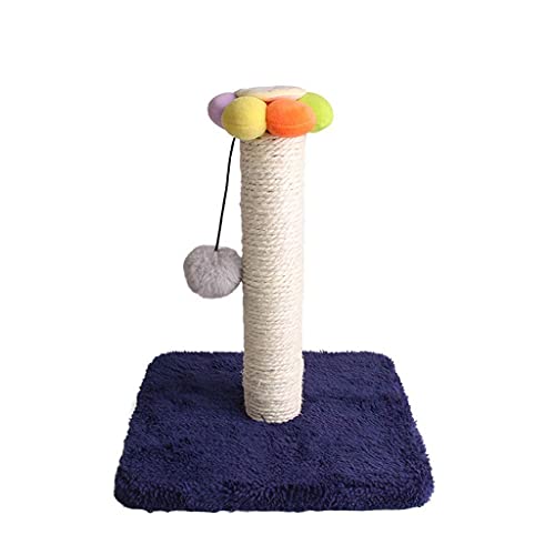 Linjolly Katzen Scratcher Post Katzen Kletterbaum Haustiere Spielzeug Katzen Kratzer Nach Kratzer mit Kugel Katzen Turm Sofa Protector Pet Products (Color : Large Square Base) von Linjolly
