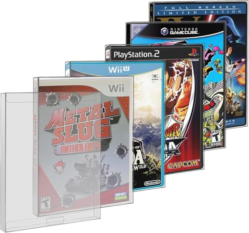 Link-e : Schutzhülle aus Kunststoff, kompatibel mit Nintendo Gamecube Wii Wii-U Sony Playstation 2 PS2 Microsoft Xbox Xbox 360, 20 Stück von Link-e