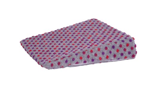 Linke Licardo Therapie Keilkissen mit Wollbezug, 40x40x8 bis 1 cm hellgrau von Linke Licardo