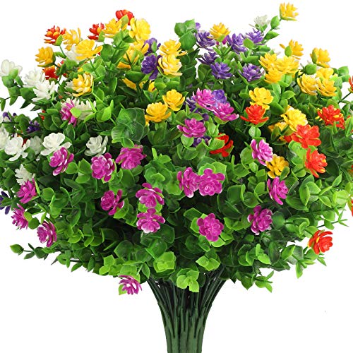 Linkhood 10 Bündel Künstliche Blumen, Draußen Schleierkraut gefälschte Blumen, UV-beständige Kunstplastik Grüne Sträucher hängende Pflanzen für Haus Hochzeit Garten Veranda Fenster Box Dekoration Linkhood 10 Bündel Künstliche Blumen, Draußen Schleierkraut gefälschte Blumen, UV-beständige Kunstplastik Grüne Sträucher hängende Pflanzen für Haus Hochzeit Garten Veranda Fenster Box Dekoration von Elechood