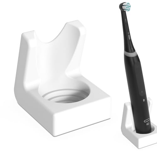 Linkidea Halter für elektrische Zahnbürste, Kieselgur-Zahnbürstenständer, Aufsatz-Halter für elektrische Zahnbürsten, Organizer, kompatibel mit Oral-B iO-Serie, Philips Sonicare ProtectiveClean (weiß) von Linkidea