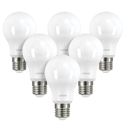 Linkind Dimmbare E27 LED Lampe 9W, ersetzt 60 Watt, A60 Edison 2700K Warmweiß Led Lampen E27, 806Lm mit 220° Abstrahlwinkel, ERP, 6 Stück von Linkind