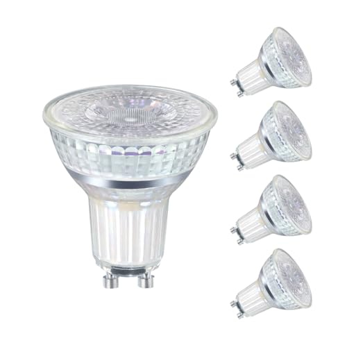 Linkind GU10 Lampe 35W Classic Glas, 2.4W LED Spot ersetzt 35 Watt, 230LM, 2700 Kelvin Warmweiß MR16 Energiesparlampe GU10 Reflektor mit 36° Abstrahlwinkel, nicht dimmbar, 5 Stück von Linkind